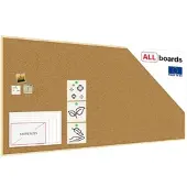 Allboards Pinnwand mit Naturholzrahmen 250x120cm