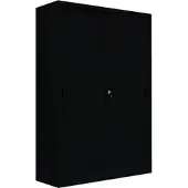 LÜLLMANN Schiebetürenschrank, 5 OH, 1950 x 1200 x 450 mm, tiefschwarz