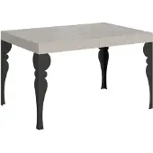 Itamoby Paxon Cashmere Ausziehtisch 140/224x80cm mit anthrazitfarbenen Beinen