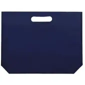 Monouso - Vliesstofftasche Gestanzten Griffen Marinblau 34+8x26cm (25 Stück)
