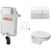 Ceramia Alca Wand-WC Set für Einmauerung + S-Line Pro WC SIKOAP5
