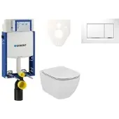 Ideal standard Geberit Wand-WC Set für Einmauerung + Tesi WC 110.302.00.5NF5