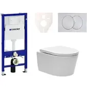 SAT Geberit Wand-WC Set für Vorwandmontage + Brevis WC SIKOGES6W7