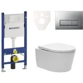 SAT Geberit Wand-WC Set für Vorwandmontage + Brevis WC SIKOGES7W8