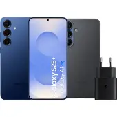 Samsung Galaxy S25 Plus 256GB Dunkelblau 5G + Zubehörset