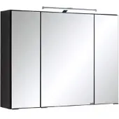 Held Spiegelschrank Cardiff 3-türig ca. 80x64 cm Graphitfarben