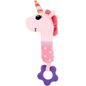 Toi-Toys 72131B - LITTLE STARS Babyrassel + Beissring + Quietsche Einhorn