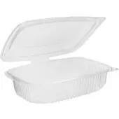 Monouso - Transparent Verpackungsbecher mit Klappdeckel PP 600ml 185x135mm (50 Stück)