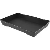 Monouso - Sushi-Verpackungen Karton Schwarz 18,5x12,5cm (400 Stück)