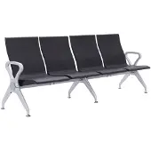 CLP Wartebank Ermin schwarz/4-Sitzer