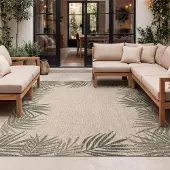 FRAAI In- & Outdoor Teppich - Tiga Edge Grün 120x170 cm