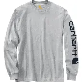 Carhartt Longsleeve Sleeve Logo Heather Grey Herren-XL