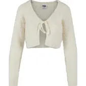 Urban Classics Tied Cropped Feather Strickjacke