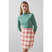 Lk bennett Lotta Red Check Größe: 6 | Miniröcke Outlet | Damen | Rot