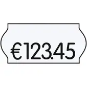 Creenline Preisetiketten 18 Rollen à 1500 Etikletten weiß 22,0 x 12,0 mm weiß