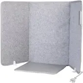 Sichler Haushaltsgeräte Faltbares 2in1-Infrarot-Heizpanel mit Fußmatte, 65 °C, 3 Heizstufen