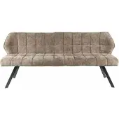 Feeling4Home Esszimmerbank Spinras Webstoff, modern mit Lehne und Steppung, Champagner, hoher Sitzkomfort