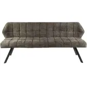 Feeling4Home Esszimmerbank Spinras mit Lehne, Webstoff modern, taupe, bequeme Polsterung, 180 cm breit