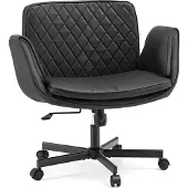 Hjh LIVING Home Office Bürostuhl Criss-Cross 10 Schreibtischstuhl mit abklappbaren Armlehnen Kunstleder Drehstuhl