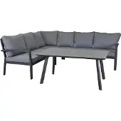 LC Garden »Bondino« Dining Speiseloungeset inkl. Esstisch anthrazit