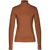 Bonprix Rollkragenpullover "Rollkragenpullover" aus Feinstrick mit hohem Baumwoll-Anteil, figurbetonte Passform