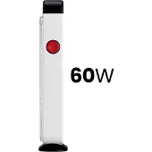 Avizar , Notfalllampe 60 LED 60W 1200 mAh, Weiß / Schwarz