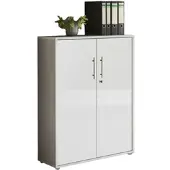 Mid.You Aktenschrank Office Edition Grau/Weiß