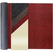 Primaflor Schmutzfangläufer VALENCIA - Rot - 1,00m x 20,00m