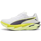 Puma Deviate NITRO Elite 4 Schuhe Weiß Gelb SS26 Damen, Größe 39 - EUR