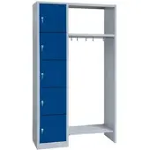 MR-Shop MR-Garderobe, lichtgrau / enzianblau
