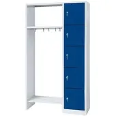 MR-Shop MR-Garderobe, lichtgrau / enzianblau