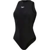 Speedo - "Hydrasuit" Badeanzug für Damen, Öko EnduraFlex (Schwarz)
