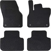 vidaXL Autofußmatte 4 pcs Schwarz Geeignet für Audi Q3 2019-2025 Gummi