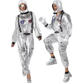 TecTake Unisexkostüm Astronaut mit Helm, Brille und Handschuhen