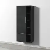 Sanipa Stauraumschrank „3way“ 600 × 1360 × 345 mm Anschlag links, in Black Oak, Anschlag links