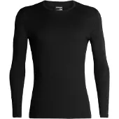 Icebreaker Ondershirt Mens 200 Oasis LS Crewe Black-XXXL
