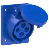 Pce 414-9tt CEE-Anbausteckdose schräg (70x85mm) 16A 4p 9h IP44/IP54 TT 4149tt
