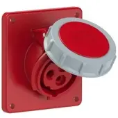 Pce 4132-9tt CEE-Anbausteckdose schräg (92x100mm) 16A 3p 9h IP67 TT 41329tt