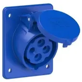 Pce 414-9ttf8 CEE-Anbausteckdose schräg (80x97mm) 16A 4p 9h IP44/IP54 TT 4149ttf8