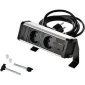 Kopp 939629118 VersaDESK 2xStd+USB-C, Farbe: silber - 4 Stück