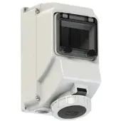Pce 751523-7 CEE-Wandsteckdose mit Fenster 16A 5p 7h IP67 7515237