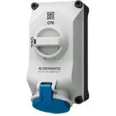 MENNEKES 5603509G Wandsteckdose DUO 32A5P9h 230V IP44