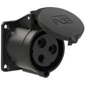 Pce 323-7 CEE-Anbausteckdose gerade (70x70mm) 32A 3p 7h IP44/IP54 3237