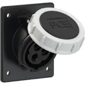 Pce 4132-7f8 CEE-Anbausteckdose schräg (80x97mm) 16A 3p 7h IP67 41327f8