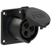 Pce 313-7 CEE-Anbausteckdose gerade (70x70mm) 16A 3p 7h IP44/IP54 3137