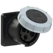 Pce 344-7 CEE-Anbausteckdose gerade (120x120) 125A 4p 7h IP67 POWER TWIST 3447