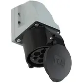 Pce 127-7v CEE-Wandsteckdose 32A 7p 7h IP44/IP54 1277v