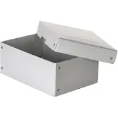 Falken Archivbox PureBox PRO A5, für bis zu 1250 Blatt, DIN ISO 16245-A, mit Beschriftungsfeld, L 250 x B 180 x Füllhöhe 100 mm, FSC-Pappe, weiß