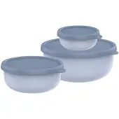 Mepal Sale - Summer Sale - Lumina Set Frischhaltedosen 3-teilig (250 + 750 + 1500 ml) - Nordic blue - Meal prep boxen