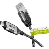 Goobay Ethernet-Kabel USB-C 3.1 auf RJ45, Slim, 2 m